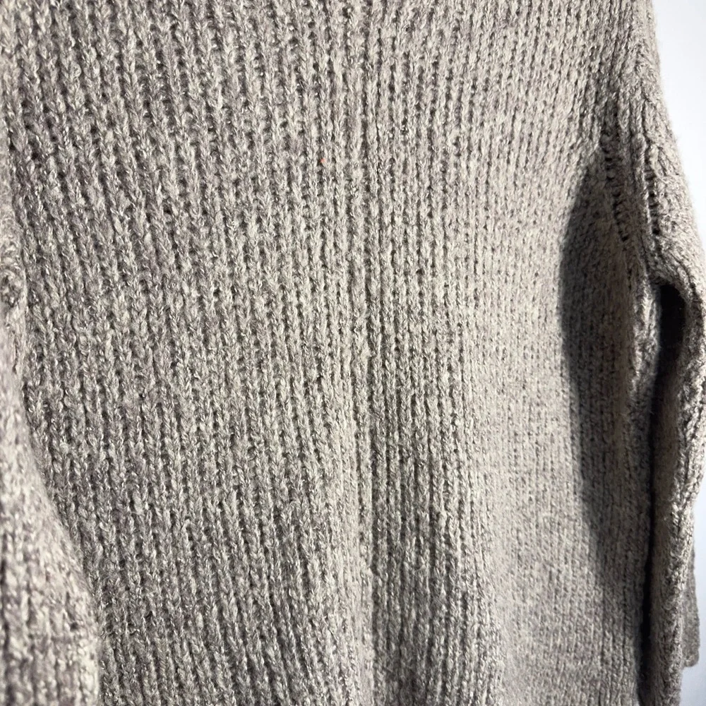 Women's Soft Taupe V-Neck Sweater made in‎ Italy